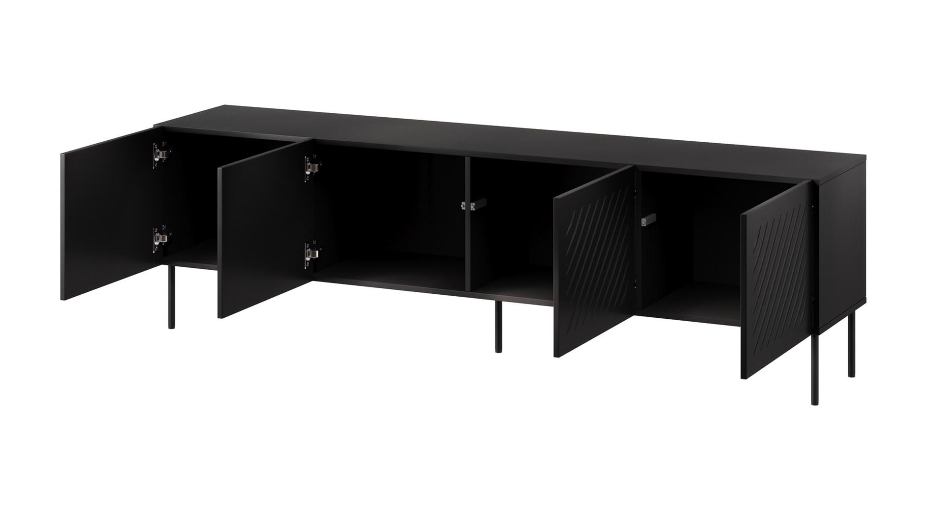 Cama RTV cabinet SIENA 200x40x60 mat black Cama RTV cabinet SIENA 200x40x60 mat black
