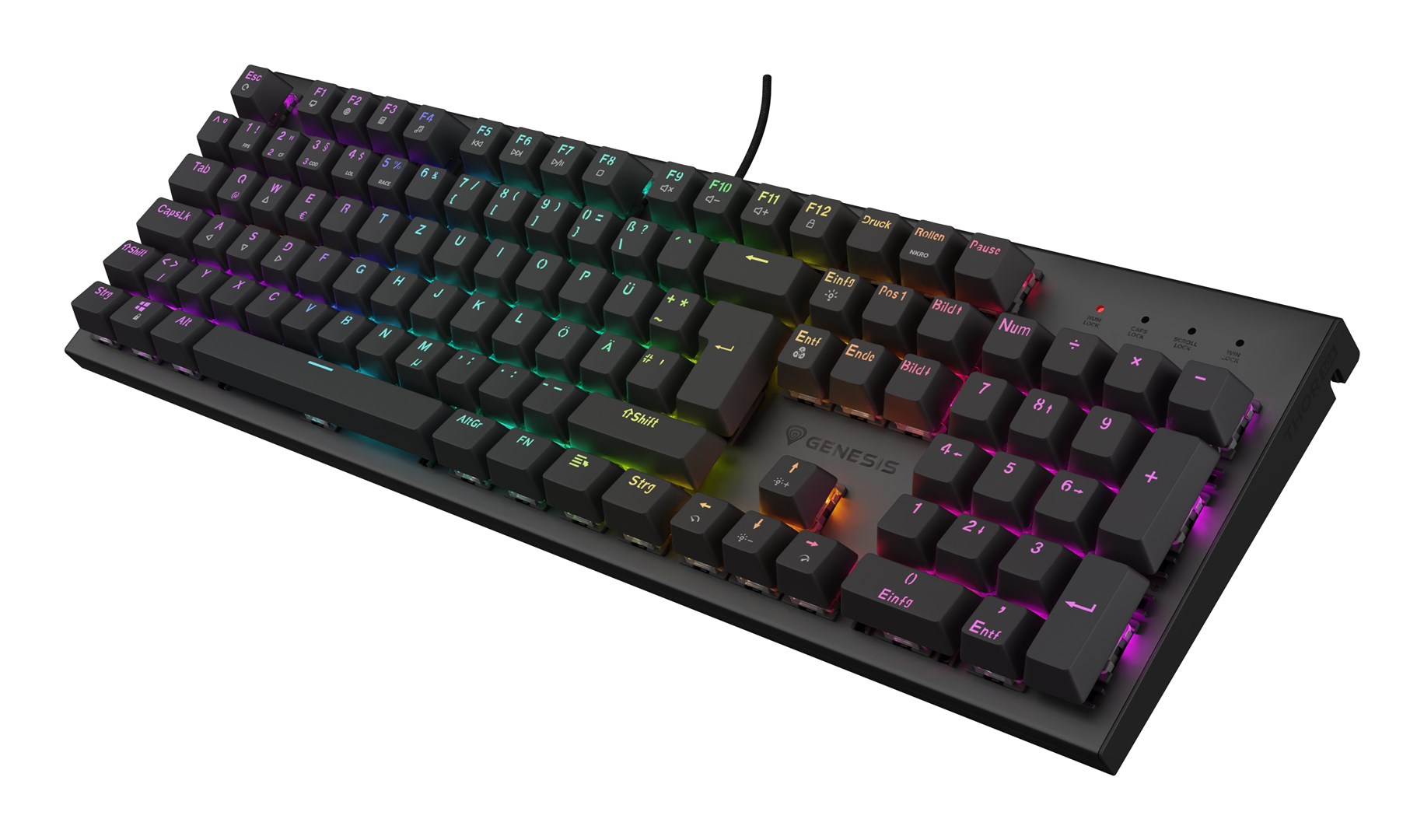 GENESIS Thor 303 keyboard Gaming USB QWERTZ German Black GENESIS Thor 303 keyboard Gaming USB QWERTZ German Black