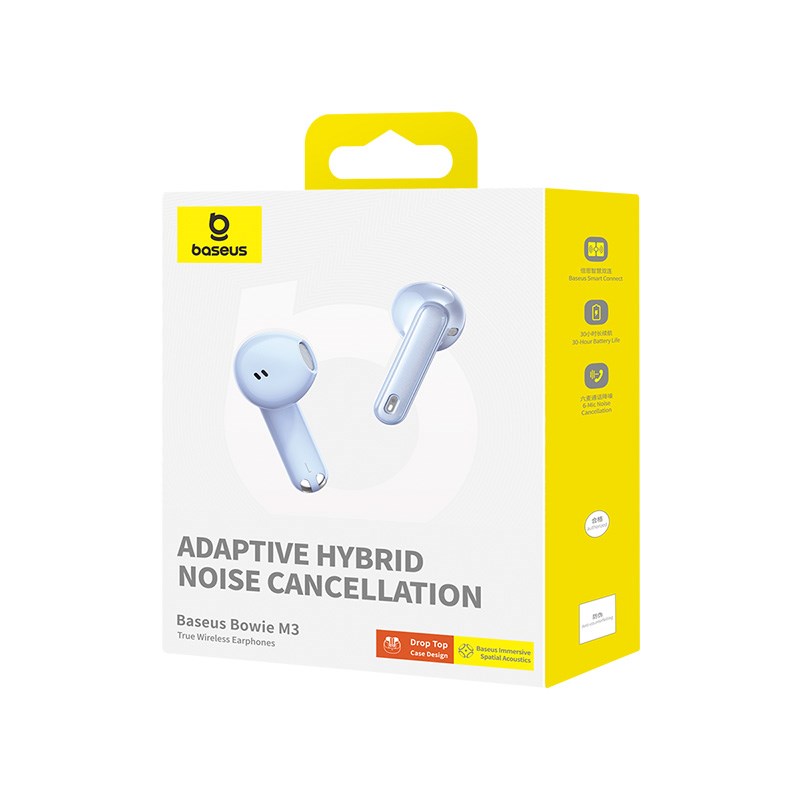 Baseus Bowie M3 - TWS wireless headphones, blue Baseus Bowie M3 - TWS wireless headphones, blue