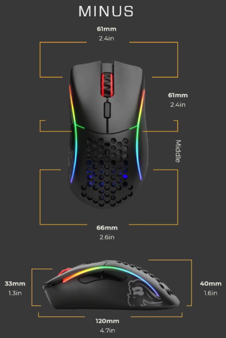 Glorious Gaming Glorious Model D Minus - Matte Black Glorious Gaming Glorious Model D Minus - Matte Black