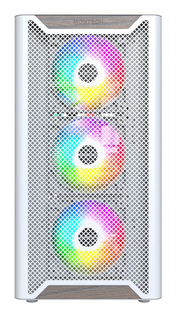 Montech XR Wood Midi Tower White Montech XR Wood Midi Tower White