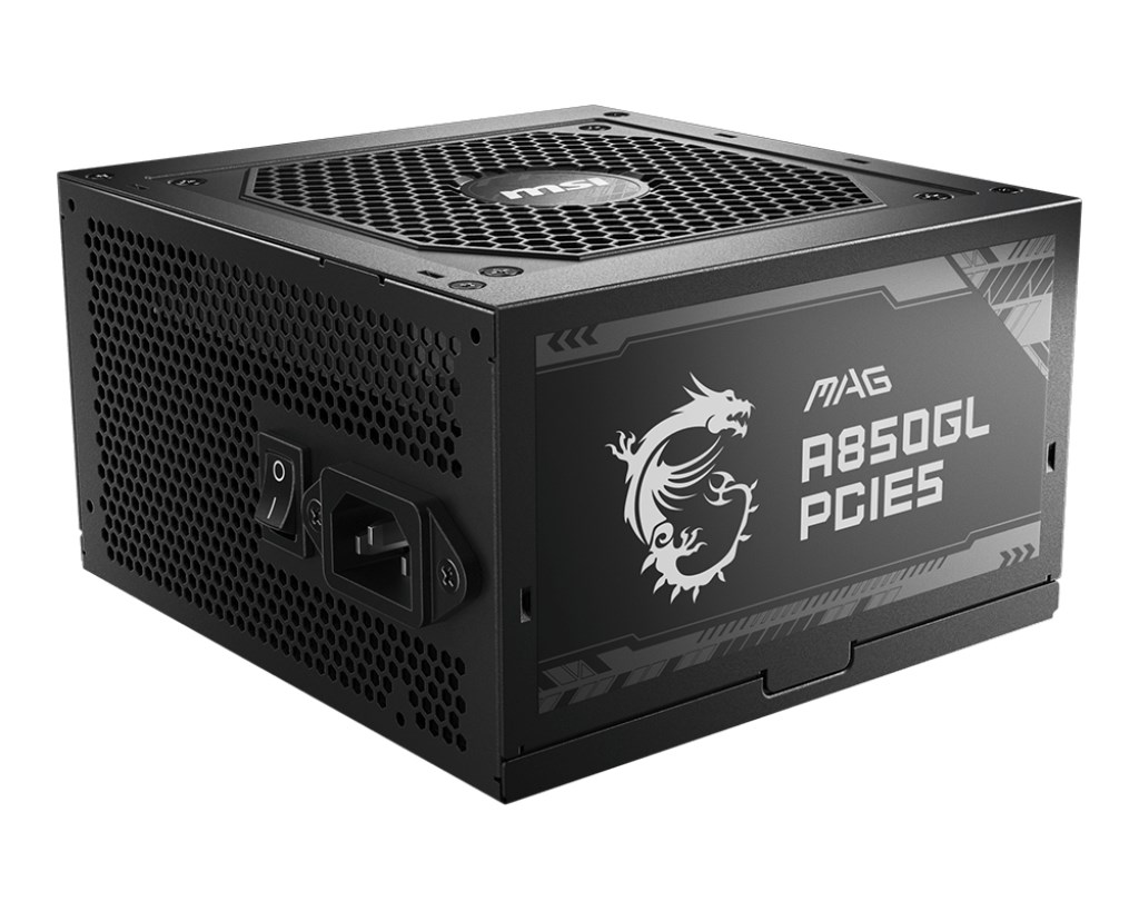 MSI MAG A850GL PCIE5 power supply unit 850 W 20+4 pin ATX ATX Black MSI MAG A850GL PCIE5 power supply unit 850 W 20+4 pin ATX ATX Black