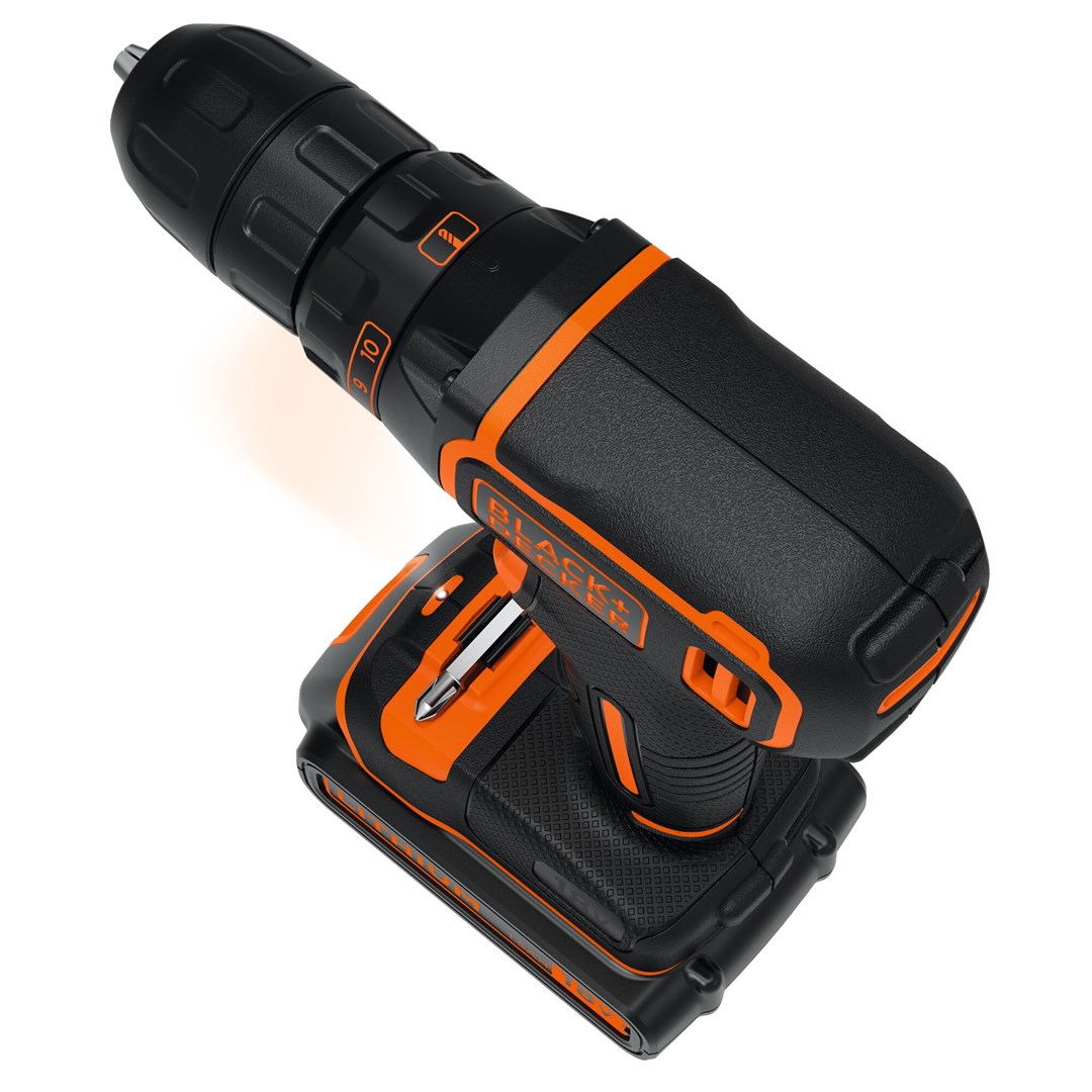 Black & Decker BDCDC18KB-QW, Pistol grip drill, 1 cm, 2.5 cm, 1 cm, 650 RPM, 30 N·m Black & Decker BDCDC18KB-QW, Pistol grip drill, 1 cm, 2.5 cm, 1 cm, 650 RPM, 30 N·m