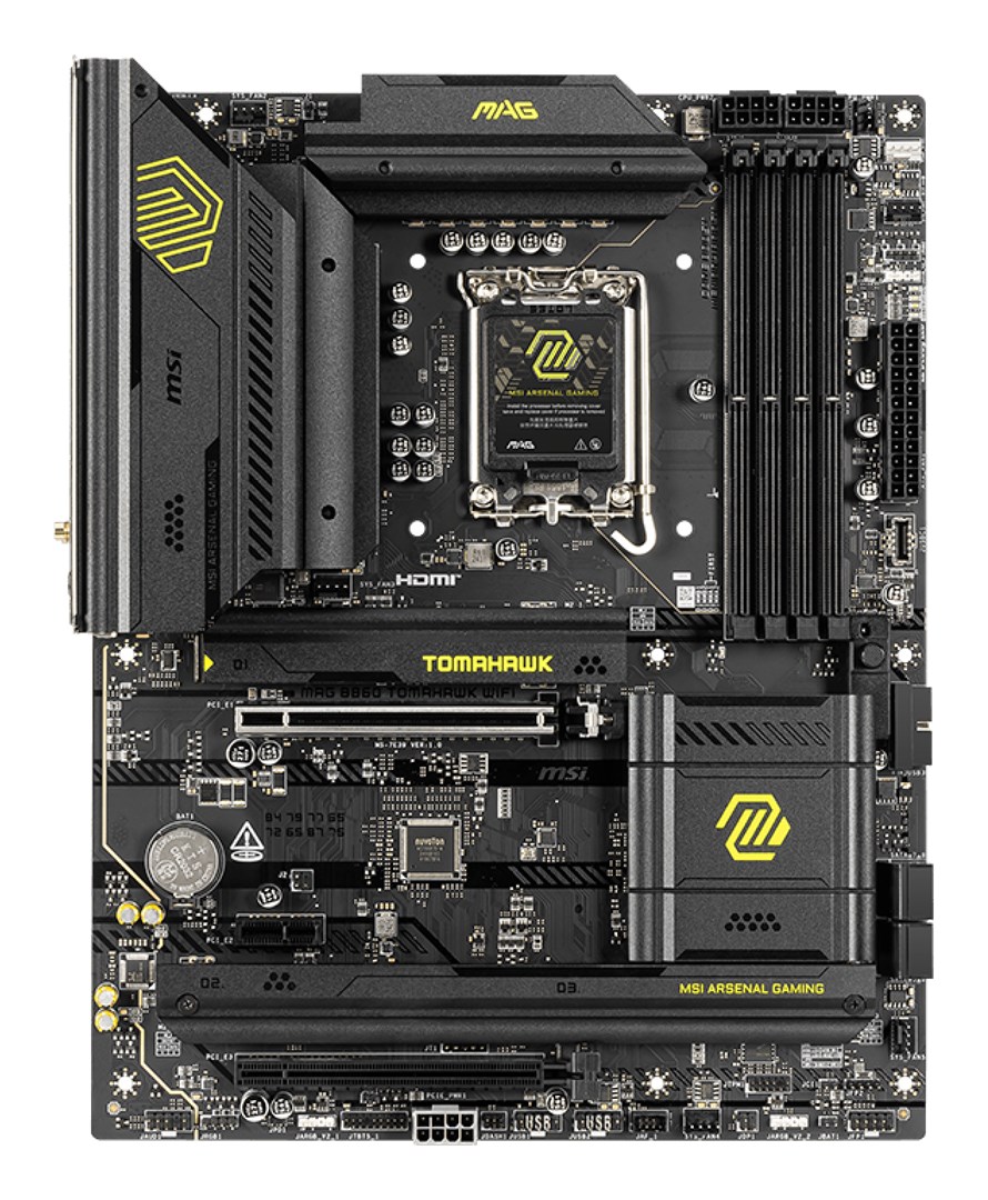MSI MAG B860 TOMAHAWK WIFI motherboard Intel B860 LGA 1851 (Socket V1) ATX MSI MAG B860 TOMAHAWK WIFI motherboard Intel B860 LGA 1851 (Socket V1) ATX
