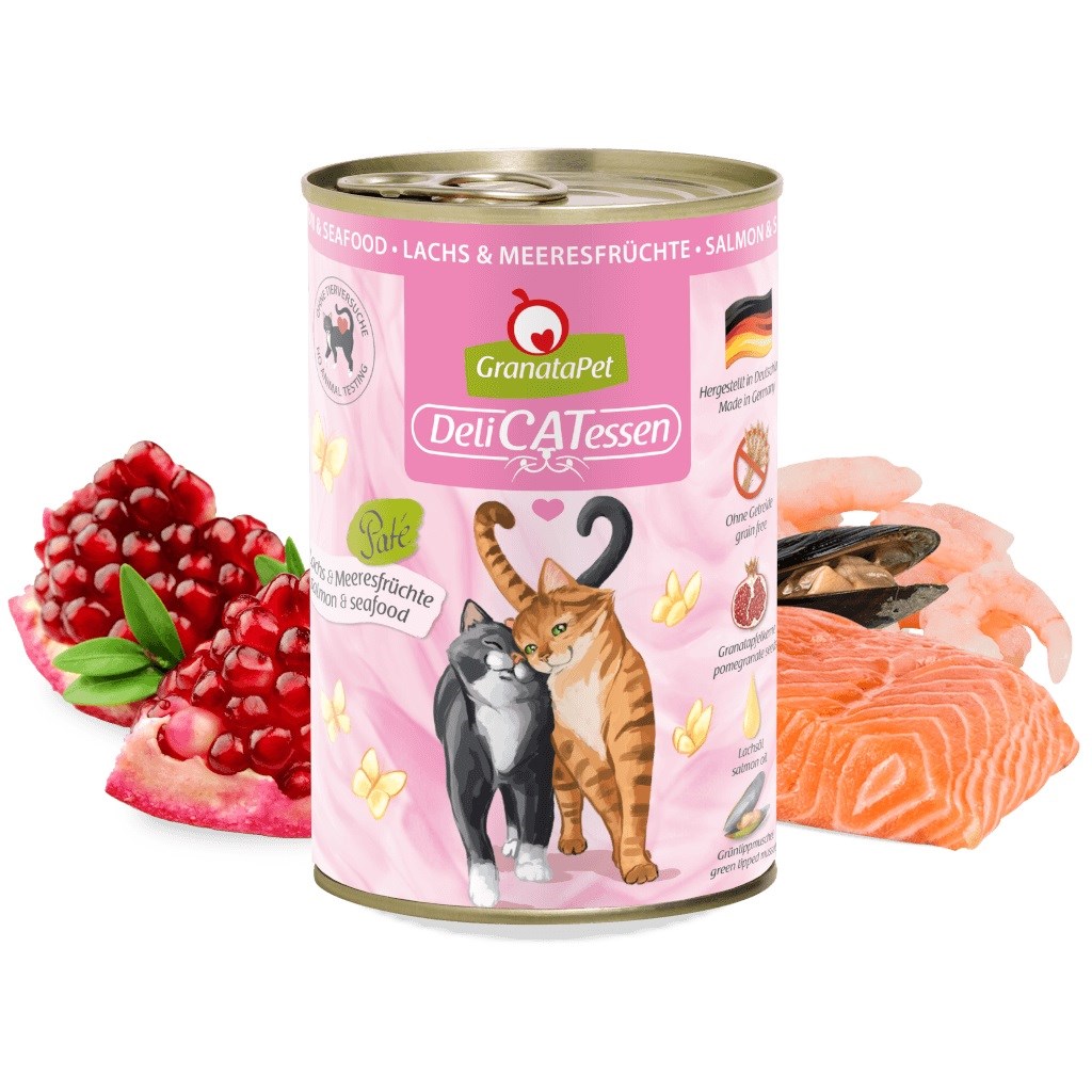 GRANATAPET DeliCATessen Salmon and seafood - wet cat food - 400g GRANATAPET DeliCATessen Salmon and seafood - wet cat food - 400g