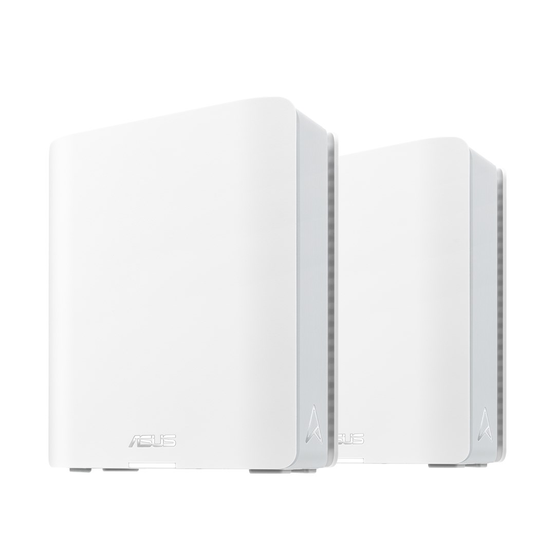 ASUS ZenWiFi BT8 (2-pack) Tri-band (2.4 GHz / 5 GHz / 6 GHz) Wi-Fi 7 (802.11be) White 3 Internal ASUS ZenWiFi BT8 (2-pack) Tri-band (2.4 GHz / 5 GHz / 6 GHz) Wi-Fi 7 (802.11be) White 3 Internal