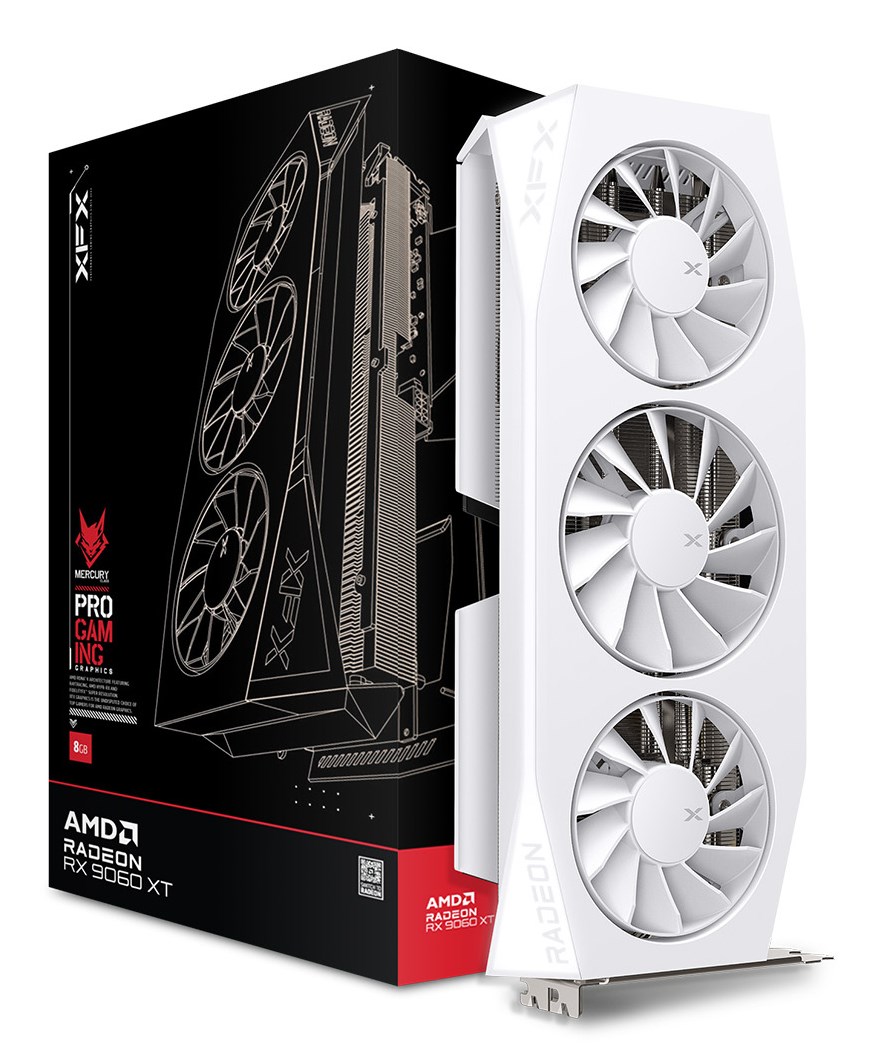 XFX Mercury Radeon RX 9060 XT OC Gaming Edition AMD 16 GB GDDR6 XFX Mercury Radeon RX 9060 XT OC Gaming Edition AMD 16 GB GDDR6