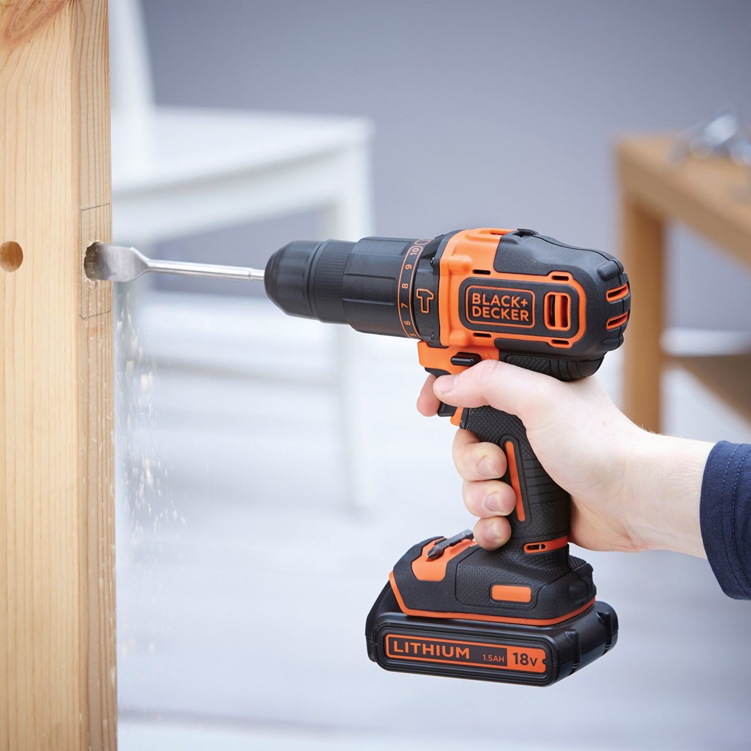 Black & Decker BDCHD18KB-QW drill Keyless Black, Orange Black & Decker BDCHD18KB-QW drill Keyless Black, Orange