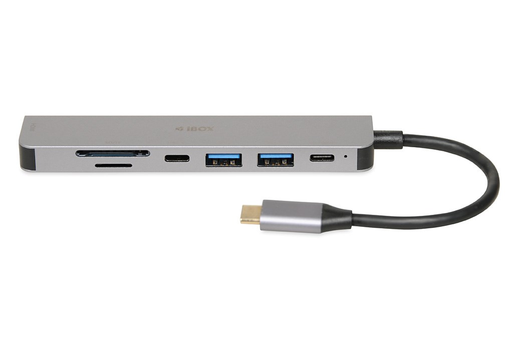 iBox IUH3SL4K interface hub USB Type-C 5000 Mbit/s Silver iBox IUH3SL4K interface hub USB Type-C 5000 Mbit/s Silver