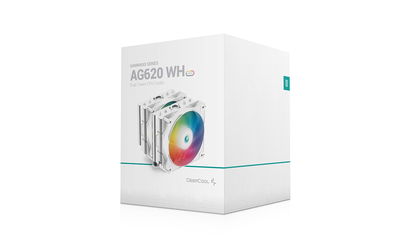 DeepCool AG620 WH ARGB Processor Air cooler 12 cm White 1 pc(s) DeepCool AG620 WH ARGB Processor Air cooler 12 cm White 1 pc(s)