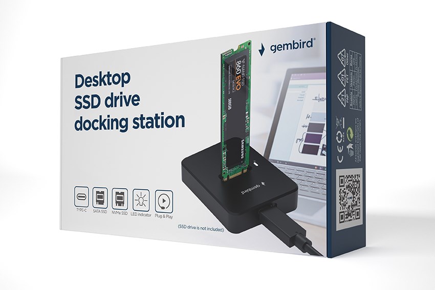 Gembird DD-U3M2 storage drive docking station USB 3.2 Gen 1 (3.1 Gen 1) Type-C Black Gembird DD-U3M2 storage drive docking station USB 3.2 Gen 1 (3.1 Gen 1) Type-C Black