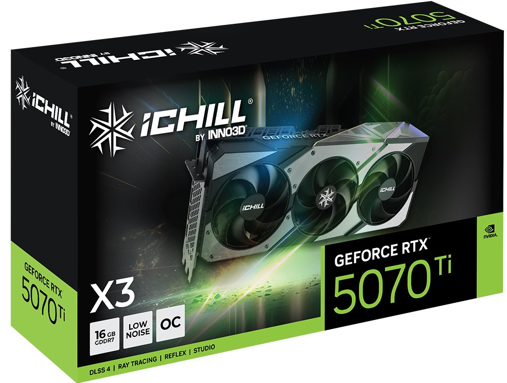 Inno3D iChill GeForce RTX 5070 Ti X3 NVIDIA 16 GB GDDR7 Inno3D iChill GeForce RTX 5070 Ti X3 NVIDIA 16 GB GDDR7
