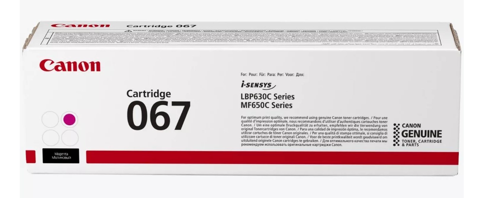 Canon 067 toner cartridge 1 pc(s) Original Magenta Canon 067 toner cartridge 1 pc(s) Original Magenta