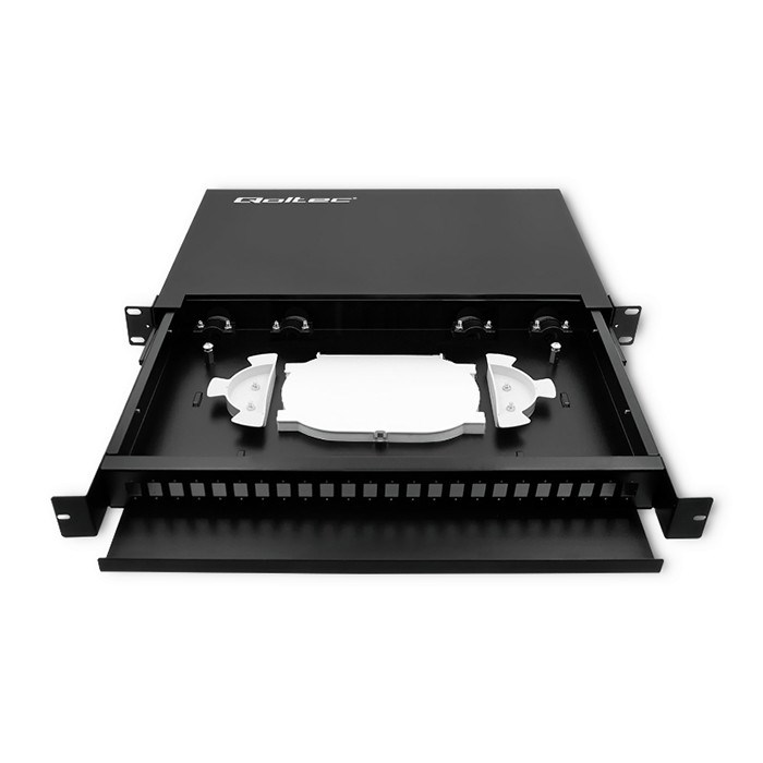 Qoltec 54480 Fiber optic switch board on sliding ODF rail | 24 ports | SC / SX Qoltec 54480 Fiber optic switch board on sliding ODF rail | 24 ports | SC / SX