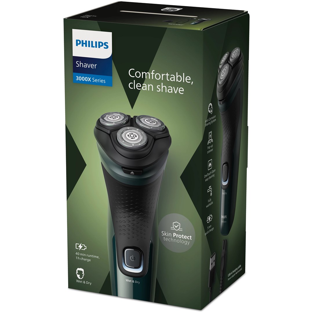 Philips Shaver 3000X Series X3002/00 Wet & Dry Electric Shaver Philips Shaver 3000X Series X3002/00 Wet & Dry Electric Shaver