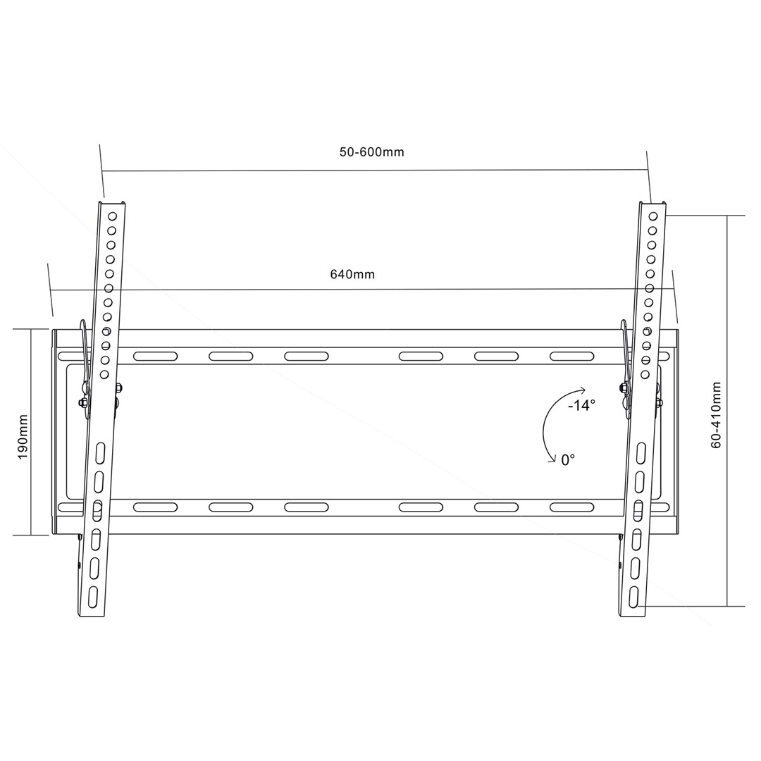 MACLEAN MC-605 TV Bracket 32-80" MACLEAN MC-605 MAX VESA 600X400 55KG MACLEAN MC-605 TV Bracket 32-80" MACLEAN MC-605 MAX VESA 600X400 55KG