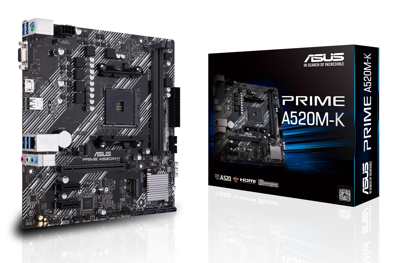 ASUS PRIME A520M-K AMD A520 Socket AM4 micro ATX ASUS PRIME A520M-K AMD A520 Socket AM4 micro ATX