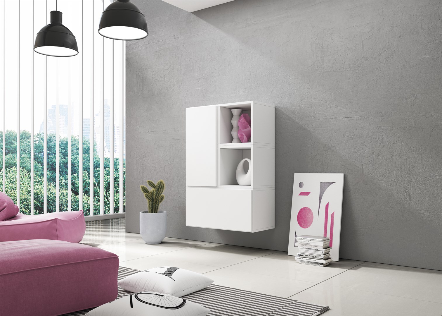 Cama living room furniture set ROCO 17 (2xRO3 + 2xRO6) white/white/white Cama living room furniture set ROCO 17 (2xRO3 + 2xRO6) white/white/white