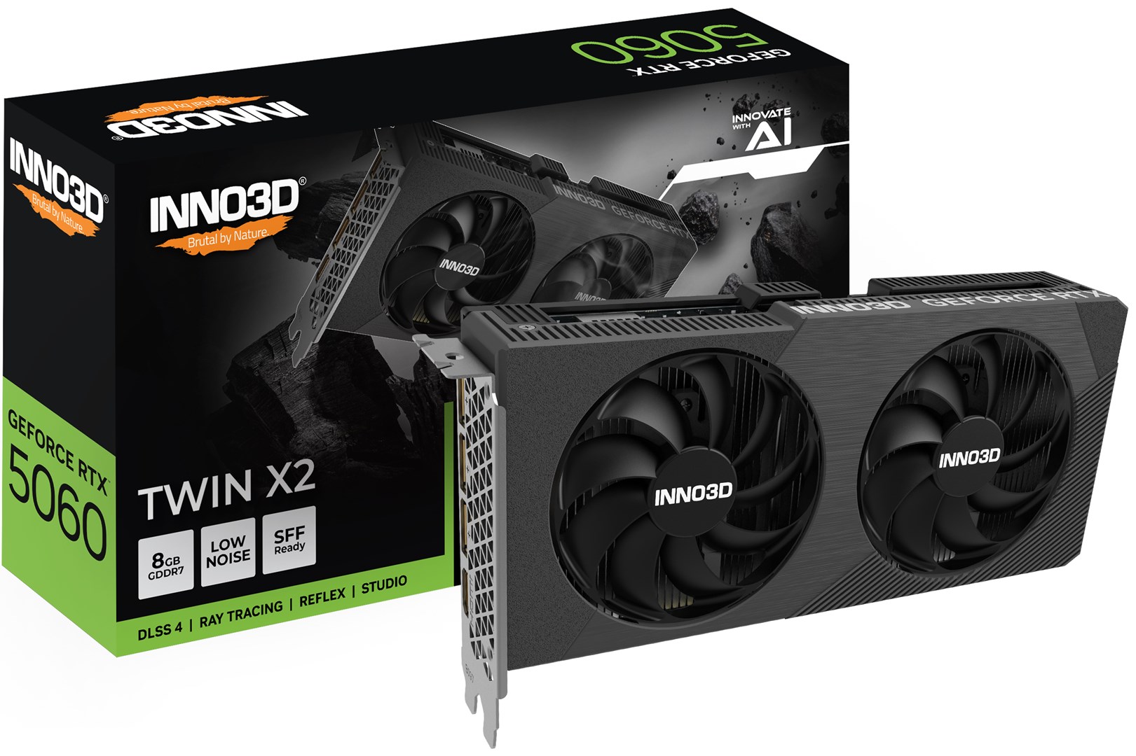 INNO3D GeForce RTX 5060 Twin X2 NVIDIA 8 GB GDDR7 INNO3D GeForce RTX 5060 Twin X2 NVIDIA 8 GB GDDR7