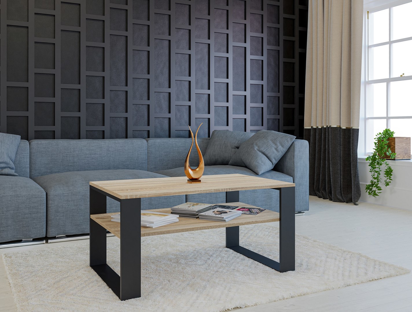 Topeshop MODERN 1P SON CZ coffee/side/end table Coffee table Rectangular shape 2 leg(s) Topeshop MODERN 1P SON CZ coffee/side/end table Coffee table Rectangular shape 2 leg(s)