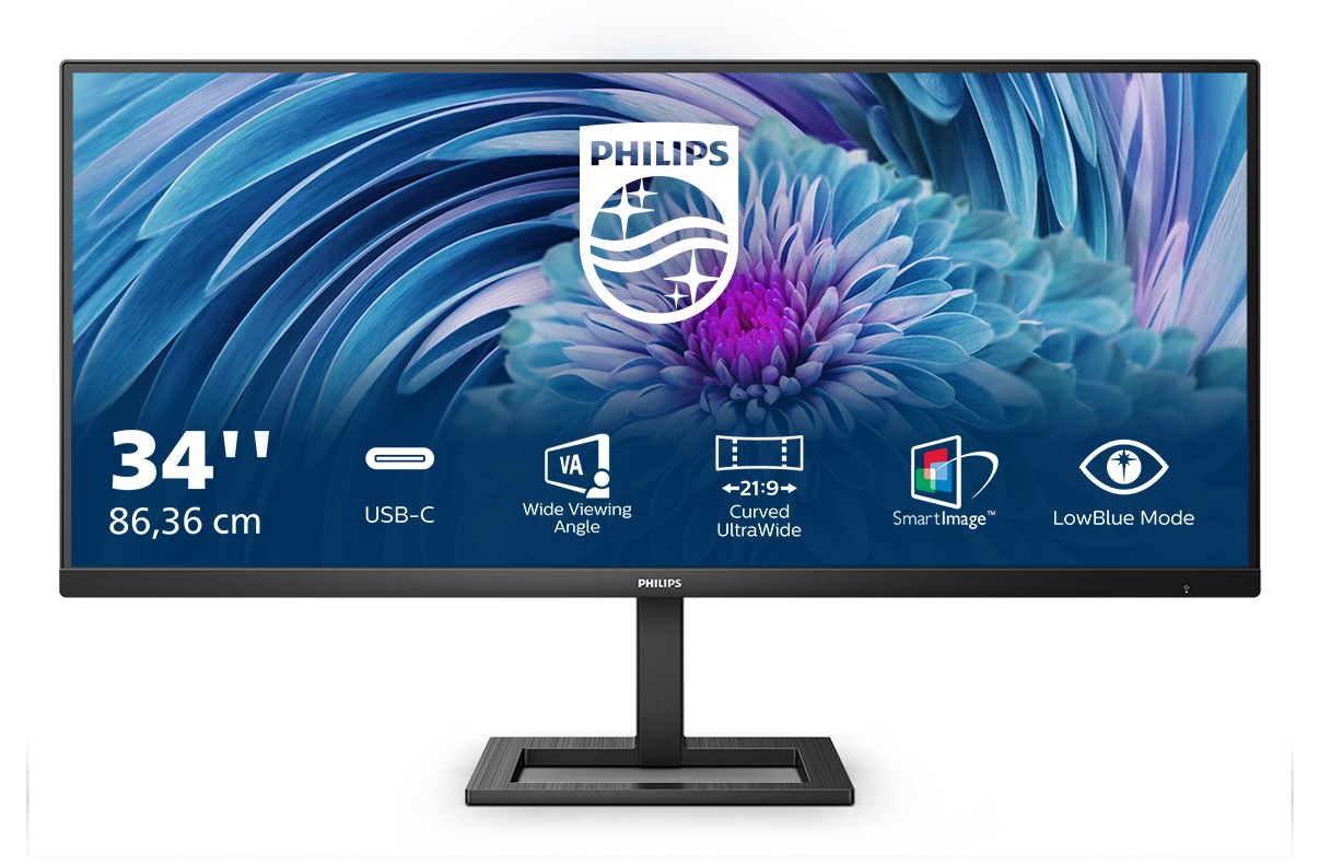 Philips E Line 346E2LAE/00 LED display 86.4 cm (34") 3440 x 1440 pixels Wide Quad HD LCD Black Philips E Line 346E2LAE/00 LED display 86.4 cm (34") 3440 x 1440 pixels Wide Quad HD LCD Black