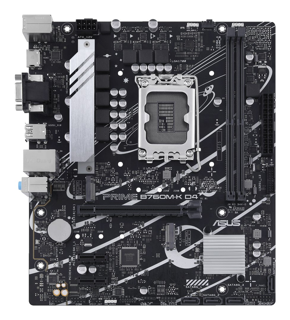 ASUS Prime B760M-K D4 Intel B760 LGA 1700 micro ATX motherboard ASUS Prime B760M-K D4 Intel B760 LGA 1700 micro ATX motherboard