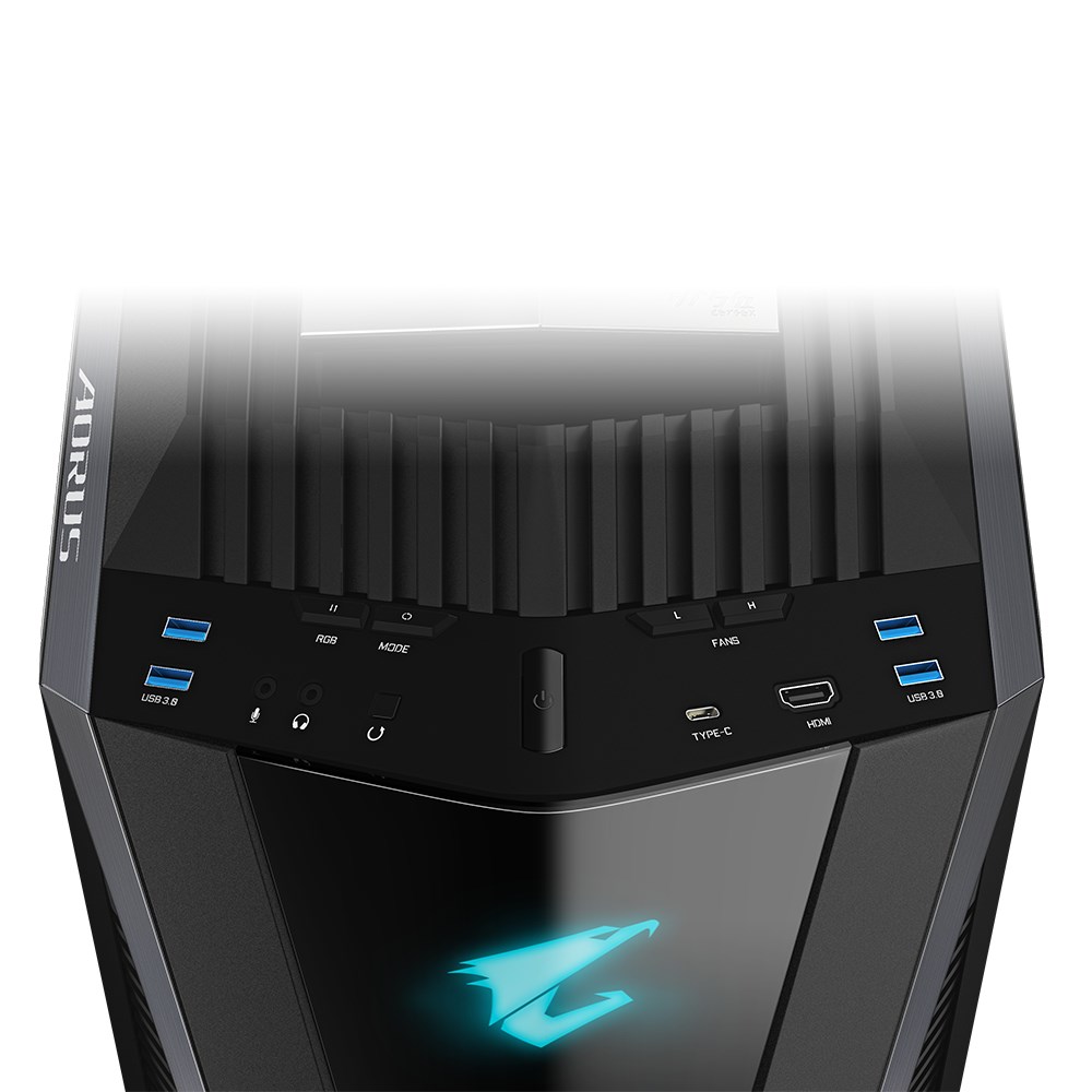Gigabyte AORUS C700 GLASS ATX FullTower Black Case with Window Without Power Supply Gigabyte AORUS C700 GLASS ATX FullTower Black Case with Window Without Power Supply