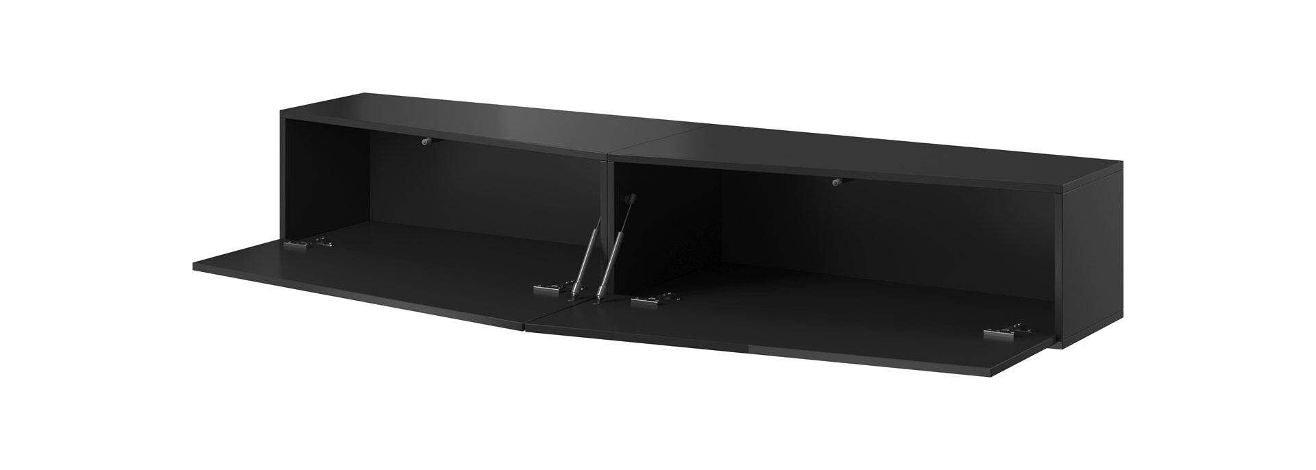 Cama Living room cabinet set VIGO SLANT 6 black/black gloss Cama Living room cabinet set VIGO SLANT 6 black/black gloss