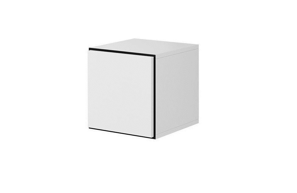 Cama full storage cabinet ROCO RO5 37/37/39 white/black/white Cama full storage cabinet ROCO RO5 37/37/39 white/black/white