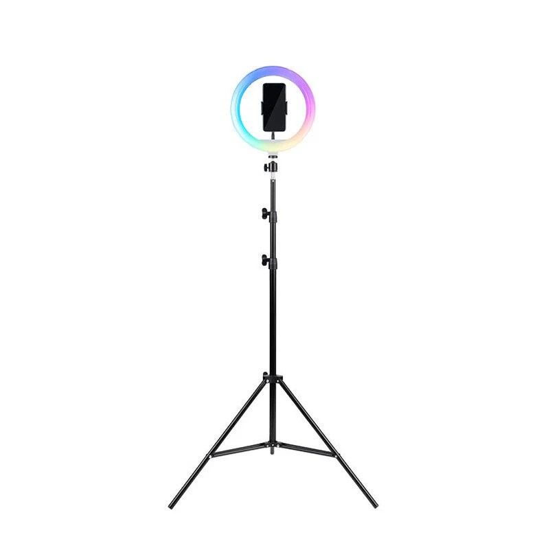 Havit ST7026 - tripod with RGB light ring, black Havit ST7026 - tripod with RGB light ring, black