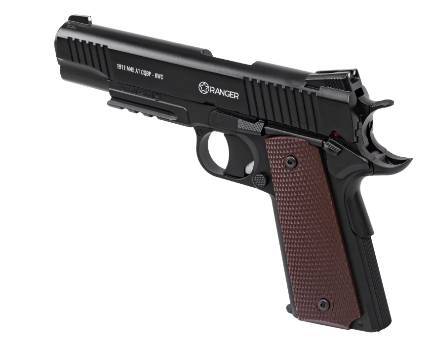 Air rifle pistol Ranger 1911 M45A1 CQBP K.4,5BBS 21-shots metal SLIDE KWC Air rifle pistol Ranger 1911 M45A1 CQBP K.4,5BBS 21-shots metal SLIDE KWC