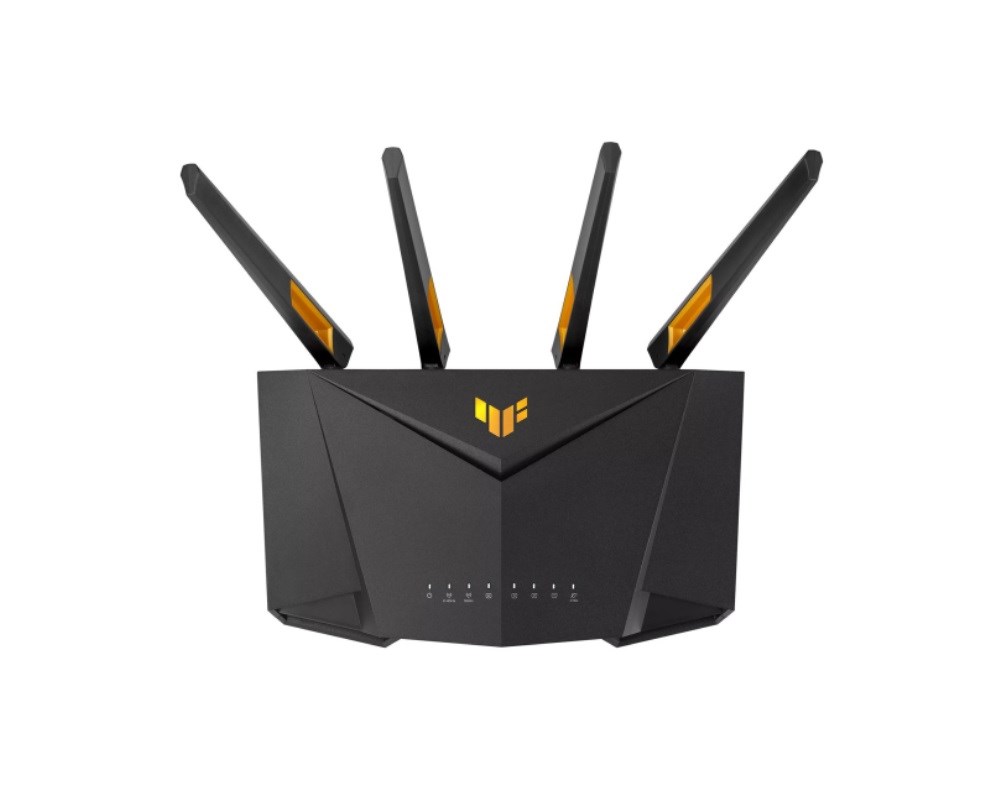 ASUS TUF Gaming AX4200 wireless router 2,5 Gigabit Ethernet Dual-band (2.4 GHz / 5 GHz) Black, Orange ASUS TUF Gaming AX4200 wireless router 2,5 Gigabit Ethernet Dual-band (2.4 GHz / 5 GHz) Black, Orange