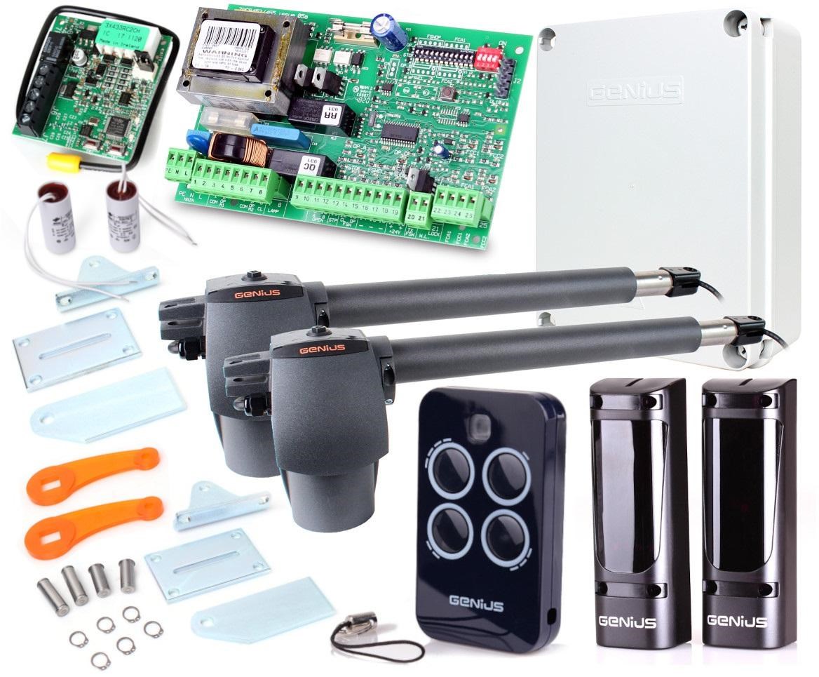 Genius G-Bat 400 kit for 8m double-leaf gates Genius G-Bat 400 kit for 8m double-leaf gates