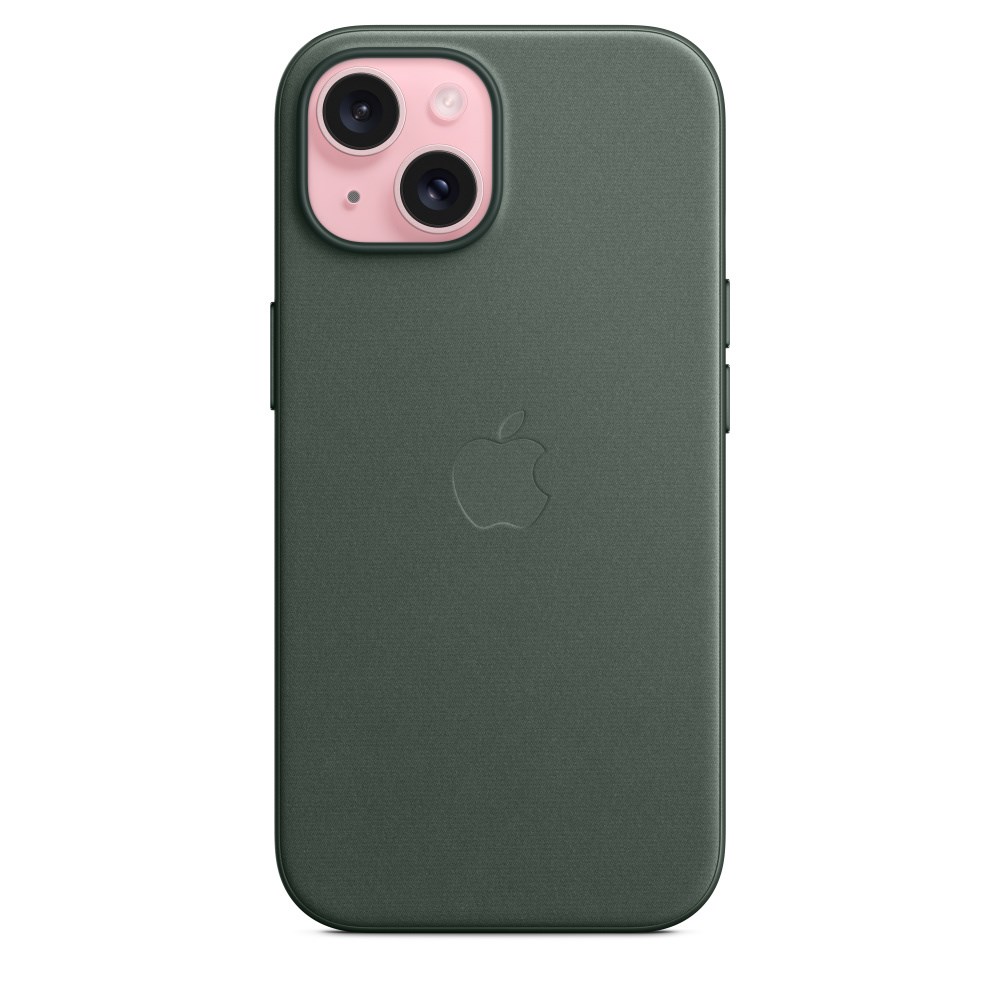 Apple iPhone 15 FineWoven Case with MagSafe - Evergreen Apple iPhone 15 FineWoven Case with MagSafe - Evergreen