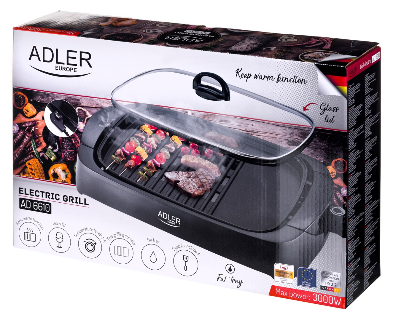 Electric grill ADLER AD 6610 Electric grill ADLER AD 6610
