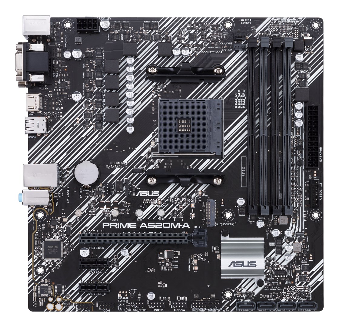 ASUS PRIME A520M-A II/CSM - bundkort ASUS PRIME A520M-A II/CSM - bundkort