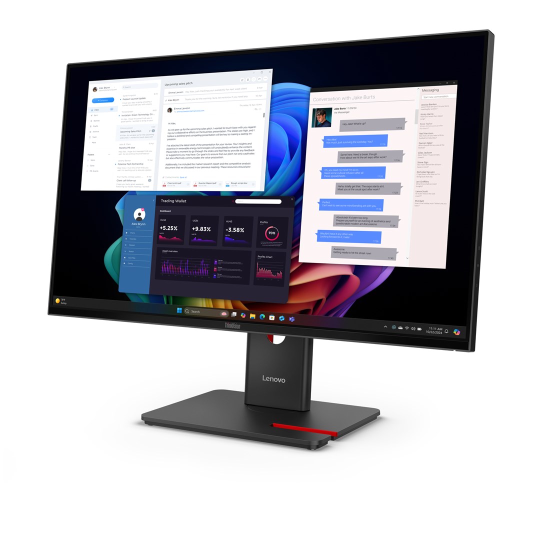 Lenovo ThinkVision T27UD-40 LED display 68.6 cm (27") 3840 x 2160 pixels 4K Ultra HD LCD Black Lenovo ThinkVision T27UD-40 LED display 68.6 cm (27") 3840 x 2160 pixels 4K Ultra HD LCD Black