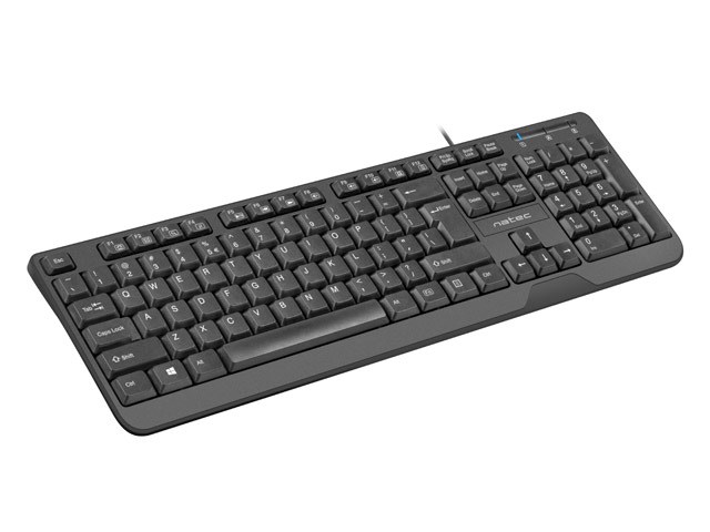 NATEC KEYBOARD TROUT SLIM USB, US LAYOUT, BLACK NATEC KEYBOARD TROUT SLIM USB, US LAYOUT, BLACK
