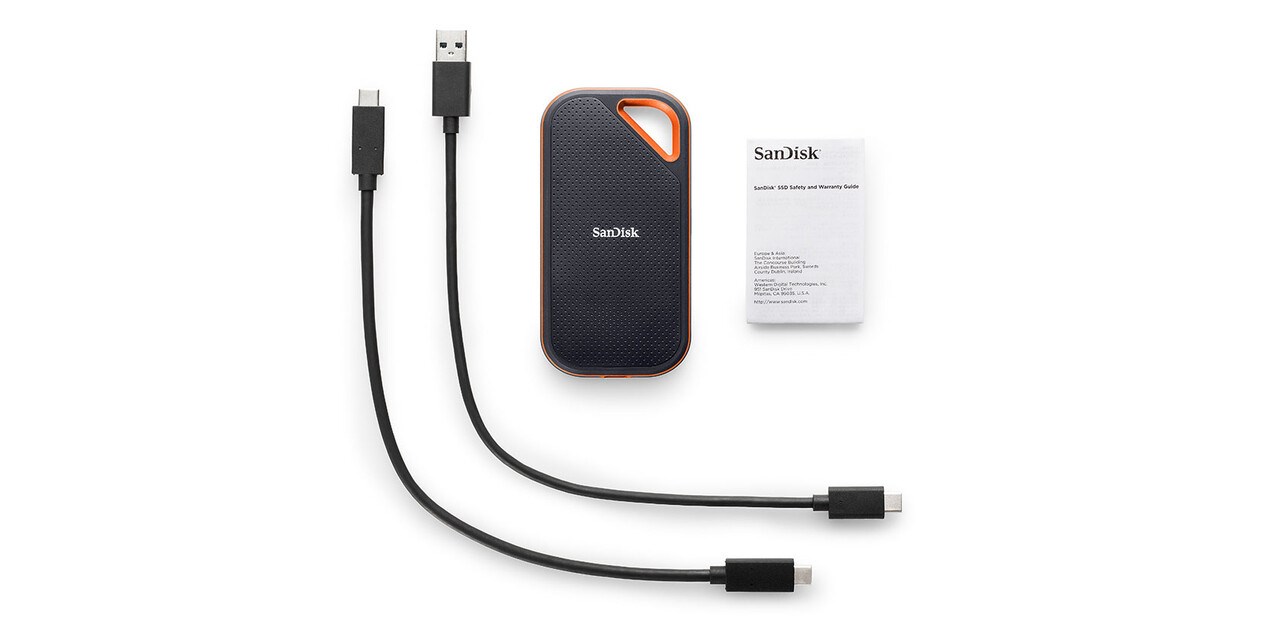 SanDisk Extreme PRO 4 TB USB Type-C 3.2 Gen 2 (3.1 Gen 2) Black, Orange SanDisk Extreme PRO 4 TB USB Type-C 3.2 Gen 2 (3.1 Gen 2) Black, Orange