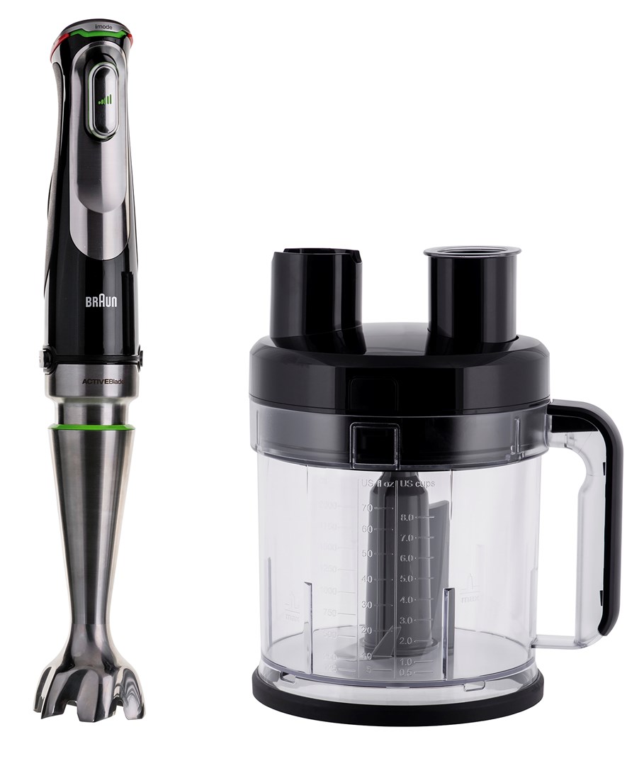 Braun MultiQuick 9 MQ 9195XLI 2 L Immersion blender 1200 W Black, Stainless steel Braun MultiQuick 9 MQ 9195XLI 2 L Immersion blender 1200 W Black, Stainless steel