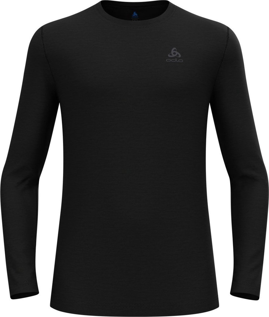 ODLO Merino 160 BL Top Crew Neck l/s men's T-shirt, size M, black ODLO Merino 160 BL Top Crew Neck l/s men's T-shirt, size M, black