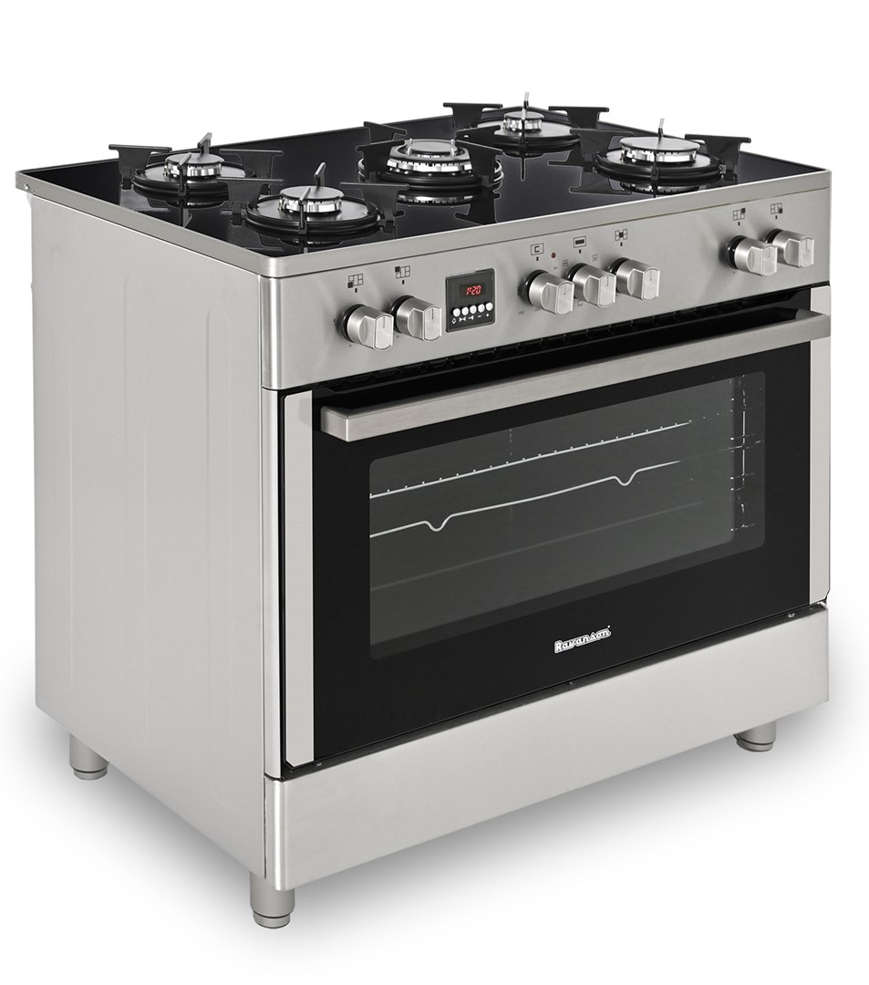 Ravanson KWGE-K90 Glass Inox gas-electric cooker Ravanson KWGE-K90 Glass Inox gas-electric cooker