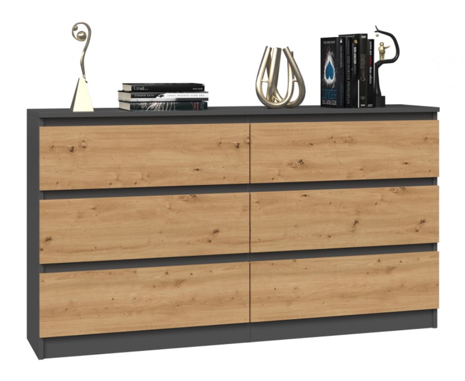 Topeshop M6 140 ANT/ART KPL chest of drawers Topeshop M6 140 ANT/ART KPL chest of drawers
