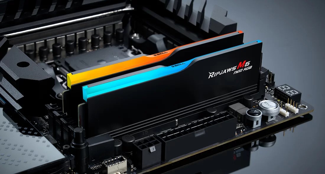 G.Skill Ripjaws M5 RGB F5-6000J2836G32GX2-RM5NRK memory module 64 GB 2 x 32 GB DDR5 G.Skill Ripjaws M5 RGB F5-6000J2836G32GX2-RM5NRK memory module 64 GB 2 x 32 GB DDR5