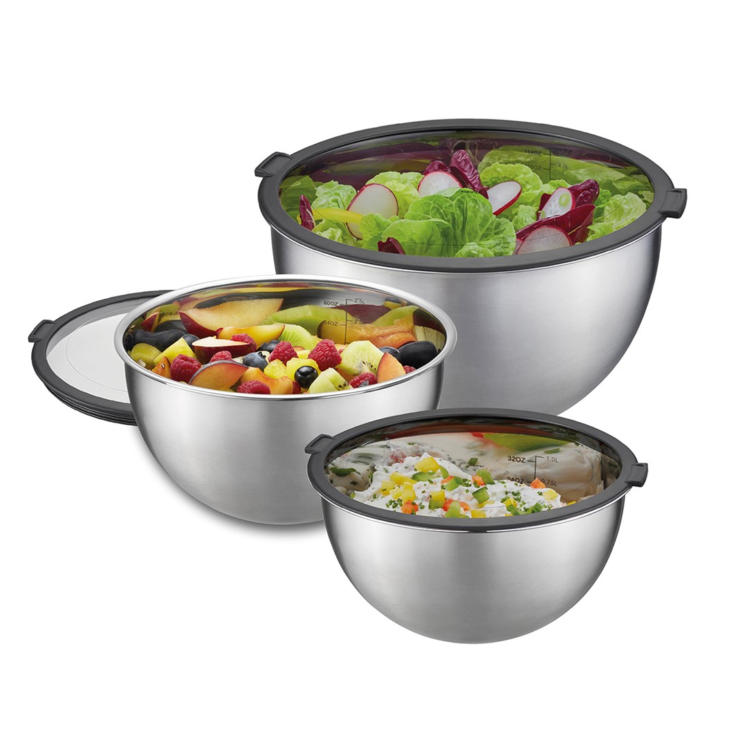 SET OF 3 BOWLS (16, 20, 24 CM) GEFU MONDI G-89430 SET OF 3 BOWLS (16, 20, 24 CM) GEFU MONDI G-89430
