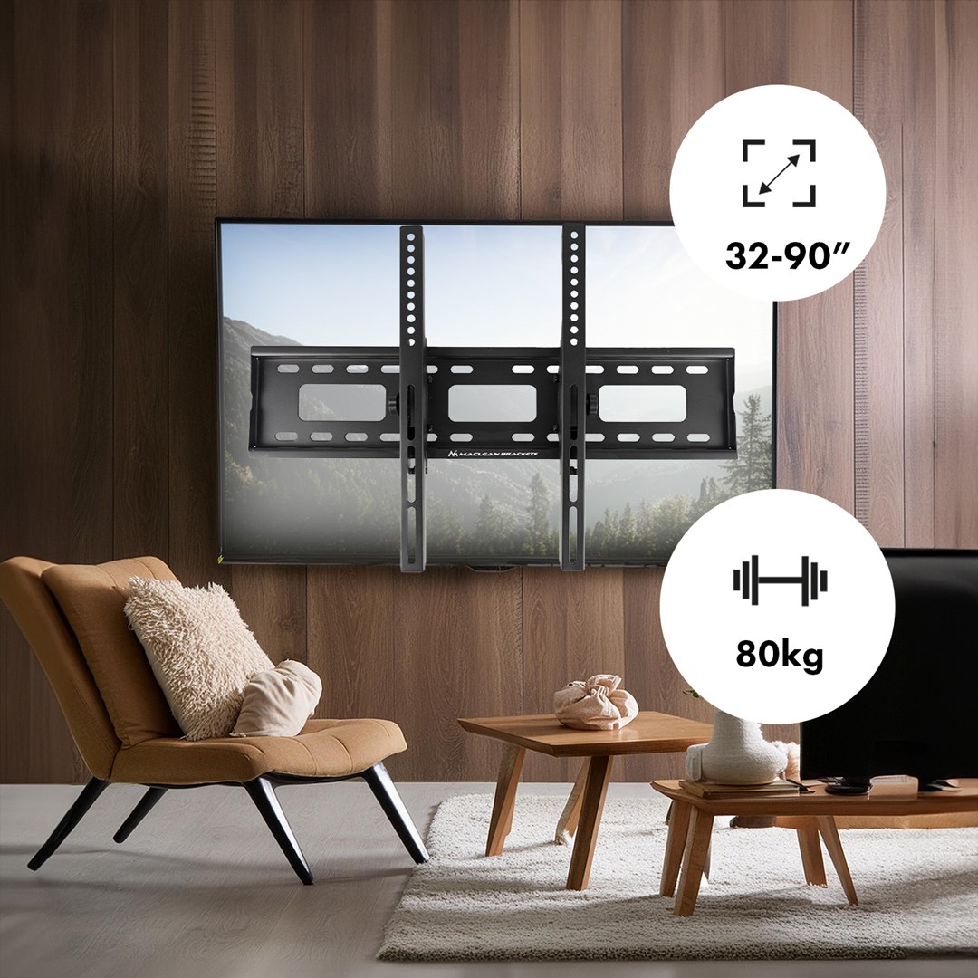 Maclean TV MC-421 Wall Mount Bracket 32"-90" VESA 600x400 80kg Tilting Universal Adjustable Spirit Level Accessories Flat Slim Maclean TV MC-421 Wall Mount Bracket 32"-90" VESA 600x400 80kg Tilting Universal Adjustable Spirit Level Accessories Flat Slim