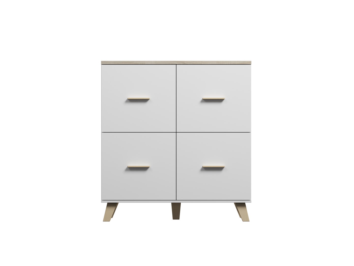 Cama sideboard LOTTA 110 4D white + sonoma oak Cama sideboard LOTTA 110 4D white + sonoma oak