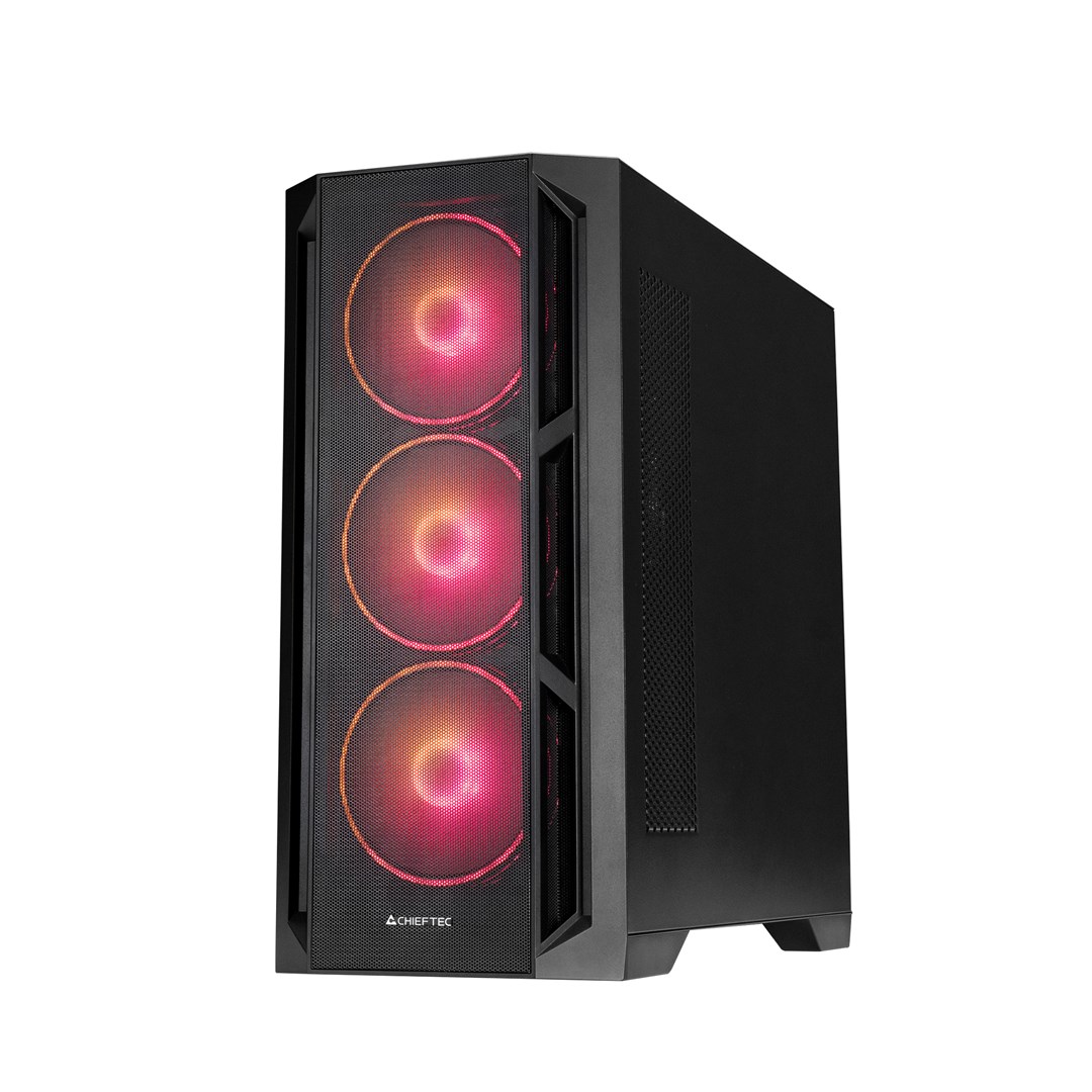 Chieftec PC- Gehäuse GA-01B-L-OP APEX LUMO Midi Tower Black Chieftec PC- Gehäuse GA-01B-L-OP APEX LUMO Midi Tower Black