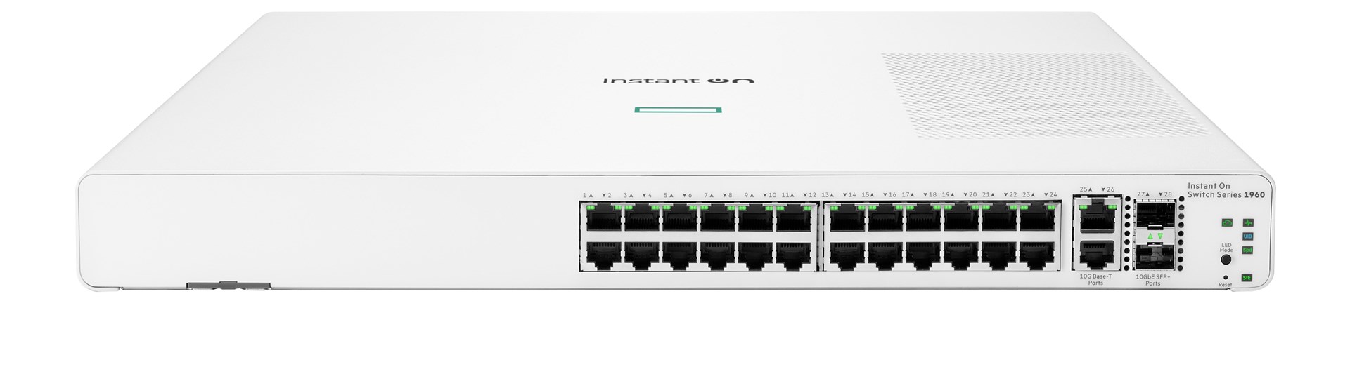 HPE Aruba Networking Networking Instant On Switch 24p Gigabit 2p 10GBT 2p SFP+ 1960 HPE Aruba Networking Networking Instant On Switch 24p Gigabit 2p 10GBT 2p SFP+ 1960
