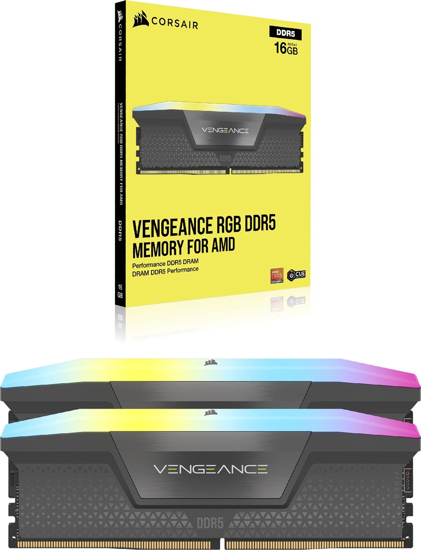 Corsair Vengeance RGB CMH32GX5M2B6400Z32 memory module 32 GB 2 x 16 GB DDR5 6400 MHz Corsair Vengeance RGB CMH32GX5M2B6400Z32 memory module 32 GB 2 x 16 GB DDR5 6400 MHz